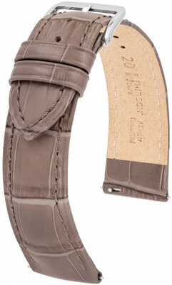 correa de cuero Hirsch Duke L 01028037-2, marrón, piel de becerro, longitud L, Quick Release