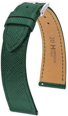 correa de cuero Hirsch Giffone L 01875040-2, verde, piel de ternera, longitud L, Quick Release