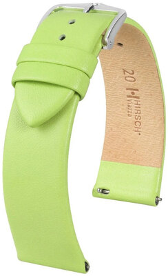 Correa de piel Hirsch Viazza 03920142-2, verde, teletina, Quick Release