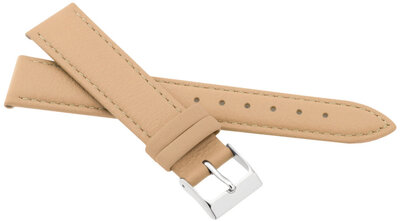 Correa de piel JVD R41442 18mm, marrón
