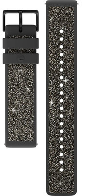 correa de silicona Polar 20mm con cristales, gris, talla S, Quick Release