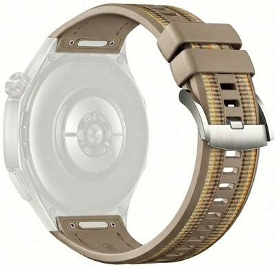 Correa de silicona Ricardo 22mm (pro Huawei Watch GT 6 Pro), marrón, QuickFit