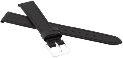 Correa de piel JVD R18201 16mm, negro