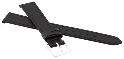 Correa de piel JVD R18201 20mm, negro