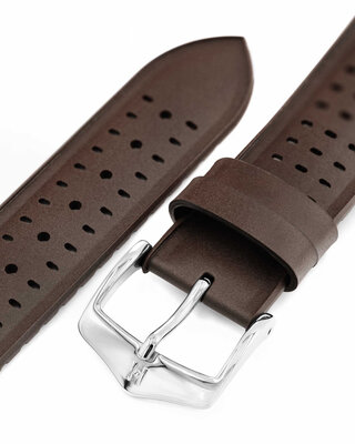 Kaučukový řemínek Hirsch NYAD L 0921099010-2, hnědý, přírodní kaučuk, délka L, Quick Release