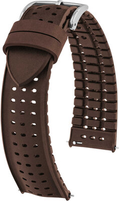 Correa de caucho Hirsch Nyad M 0921099110-2, marrón, caucho natural, longitud M, Quick Release