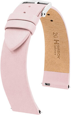 correa de cuero Hirsch Cashmere M 03902123-2, rosa, piel de ternera, longitud M, Quick Release