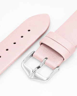 correa de cuero Hirsch Cashmere M 03902123-2, rosa, piel de ternera, longitud M, Quick Release