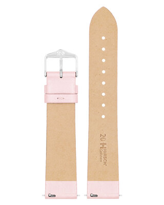correa de cuero Hirsch Cashmere M 03902123-2, rosa, piel de ternera, longitud M, Quick Release