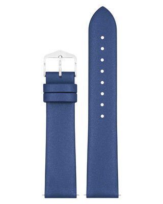 correa de cuero Hirsch Cashmere M 03902180-2, azul, piel de ternera, longitud M, Quick Release
