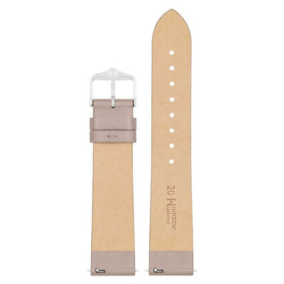 correa de cuero Hirsch Cashmere M 03902195-2, beige, piel de ternera, longitud M, Quick Release