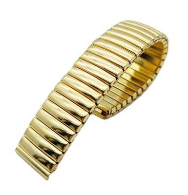 Brazalete de acero inoxidable Ricardo Crotone, dorado, elástico