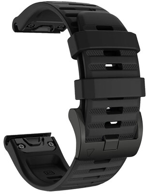 correa de silicona Ricardo Passo Rolle 26mm, QuickFit, Black