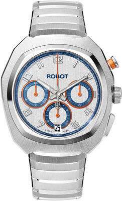 Robot Robotic One Silver 2501ST01 Automatic Chronograph (+ correa de repuesto)