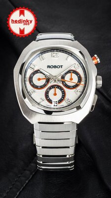 Robot Robotic One Silver 2501ST01 Automatic Chronograph (+ correa de repuesto)