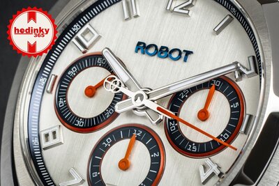 Robot Robotic One Silver 2501ST01 Automatic Chronograph (+ correa de repuesto)