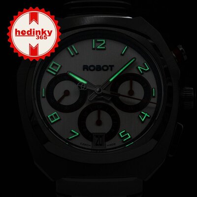 Robot Robotic One Silver 2501ST01 Automatic Chronograph (+ correa de repuesto)