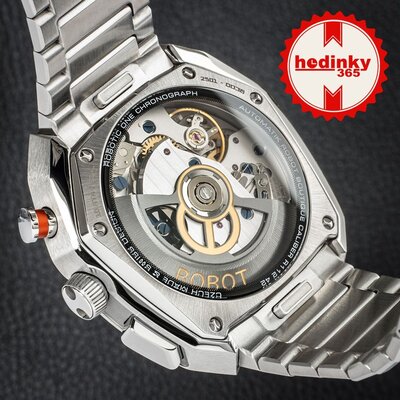 Robot Robotic One Silver 2501ST01 Automatic Chronograph (+ correa de repuesto)
