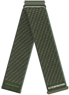 Correa de nailon Coros (pro Apex 4 42mm, Pace 4, Pace Pro aj.), verde, Quick Release
