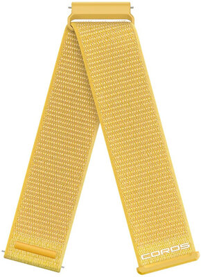 Correa de nailon Coros (pro Apex 4 42mm, Pace 4, Pace Pro aj.), amarillo, Quick Release
