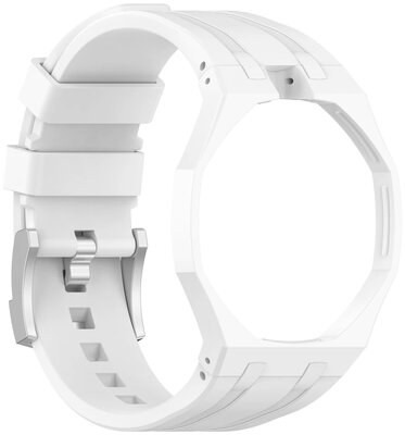correa de silicona Ricardo Pinzolo (para Swatch Royal Pop), White, con caja, corona a las 12h