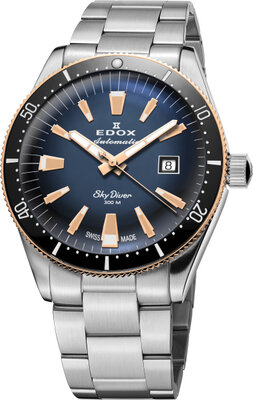 Edox SkyDiver Automatic Date 80126-357RNM-BUIDR Limited Edition (+ correa de repuesto)