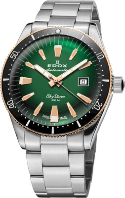 Edox SkyDiver Automatic Date 80126-357RNM-VIR Limited Edition (+ correa de repuesto)