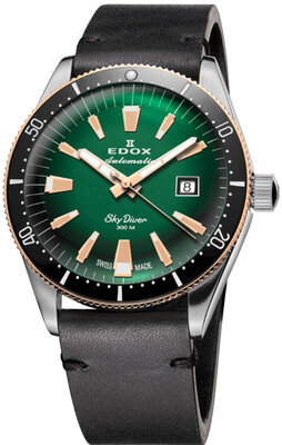 Edox SkyDiver Automatic Date 80126-357RNM-VIR Limited Edition (+ correa de repuesto)