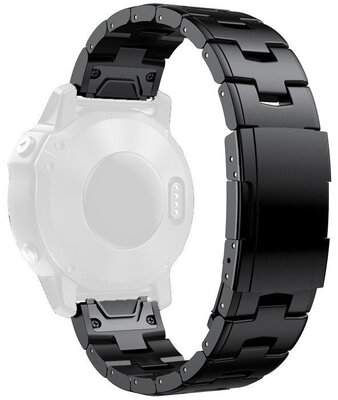 brazalete metálico Ricardo Cafragna 22mm, Black, QuickFit