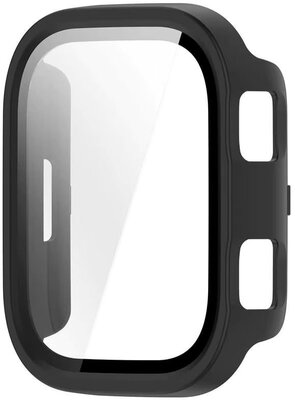 Funda protectora (pro Amazfit Bip Max), plástico, negro + cristal