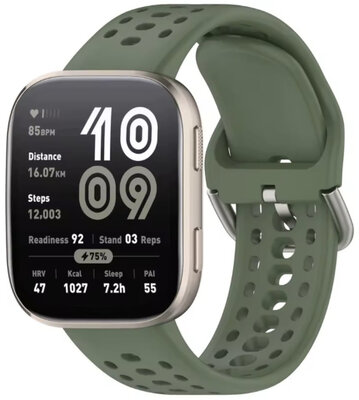Correa de silicona Amazfit 22mm, verde, Quick Release