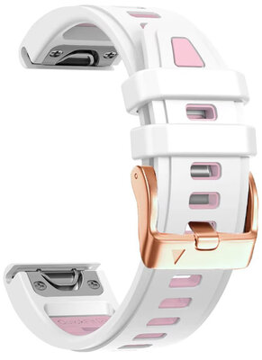 correa de silicona Ricardo Pozza 20mm, White, QuickFit