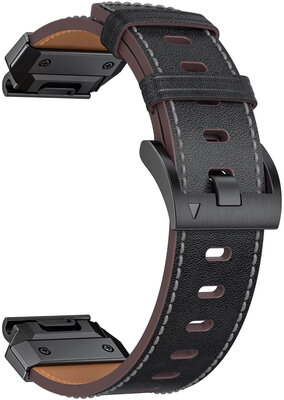 Correa de cuero Ricardo Sappada 26mm, Black, QuickFit