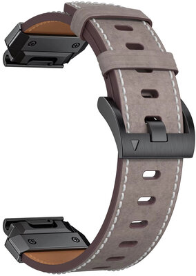 Correa de cuero Ricardo Sappada 26mm, Gray, QuickFit