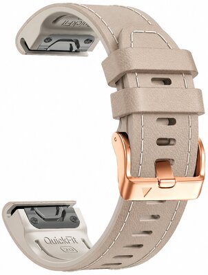 Correa de cuero Ricardo Sansicario 20mm, Gray, QuickFit