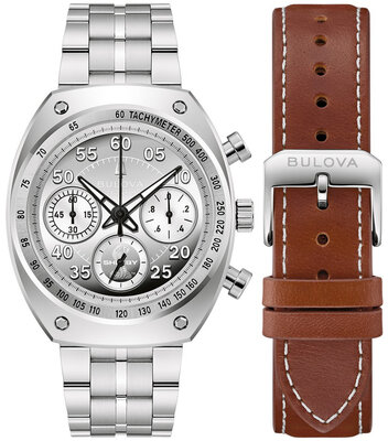 Bulova Archive Series "Shelby" Racer Chronograph Quartz 96K118 Limited Edition 9999pcs (+ correa de repuesto)