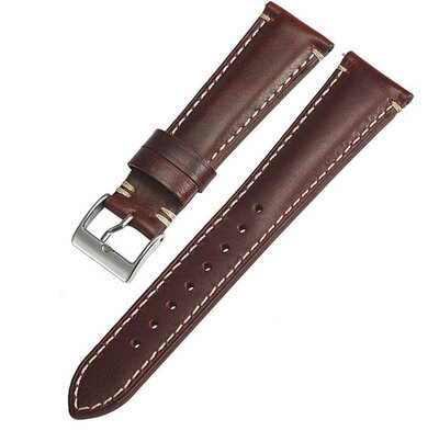 correa de cuero Ricardo Aosta premium, Dark Red, Quick Release
