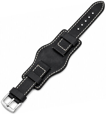 Correa de piel Ricardo Asti premium, Black, Quick Release