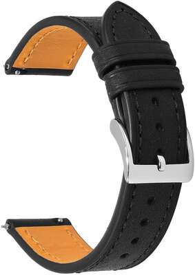Correa de piel Ricardo Orvieto premium, Black, Quick Release