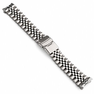 Pulsera de acero Ricardo Jesolo premium 22mm (pro Seiko 5 Sports SRPD series), Silver