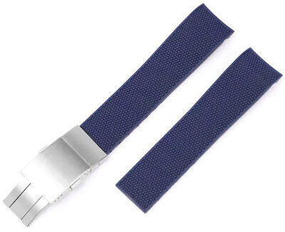 Correa de caucho Ricardo Caserta premium 21mm (pro Longines), Blue