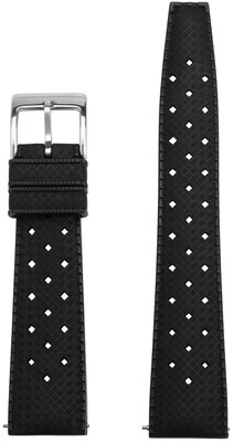 Correa de caucho Ricardo Terni premium 20mm, Black, Quick Release