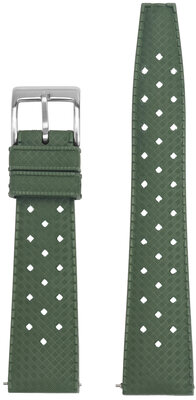 Correa de caucho Ricardo Terni premium 20mm, Green, Quick Release