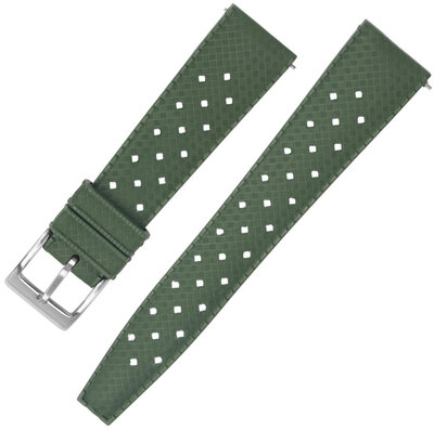 Correa de caucho Ricardo Terni premium 20mm, Green, Quick Release