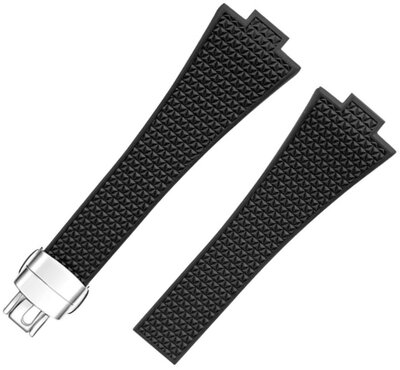 Correa de silicona Ricardo Ivrea premium 12mm (pro Tissot PRX), Black