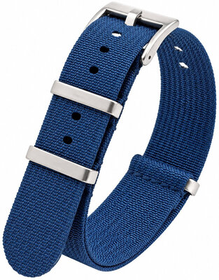 Correa textil Ricardo Olbia premium, Blue, NATO