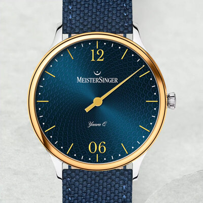MeisterSinger Yaara Q Sunburst Blue with Gold Quartz YAQ917G