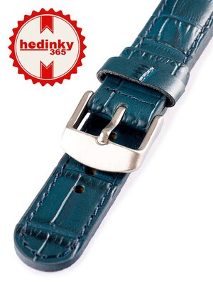 Correa de piel azul unisex W-080-F