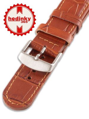 Correa de piel marrón claro unisex W-080-C
