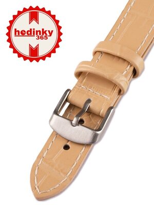 Correa de piel beige unisex W-140-D